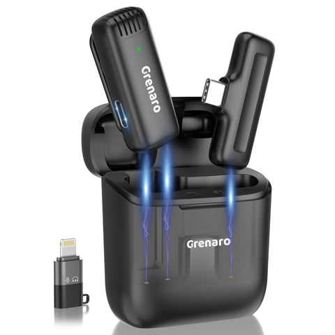 【Best Price Ever】Grenaro J13 Wireless Mic  for YouTuber | Free Delivery| 30-Day Price Guarantee  | 1 Year Warranty