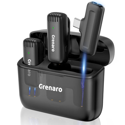 【Best Price Ever】Grenaro J13 Wireless Mic  for YouTuber | Free Delivery| 30-Day Price Guarantee  | 1 Year Warranty
