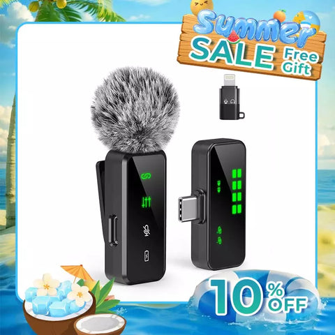 【New In】GRENARO S10 Wireless Mic  for YouTuber | Free Delivery| 30-Day Price Guarantee  | 1 Year Warranty
