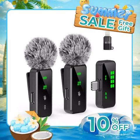 【New In】GRENARO S10 Wireless Mic  for YouTuber | Free Delivery| 30-Day Price Guarantee  | 1 Year Warranty