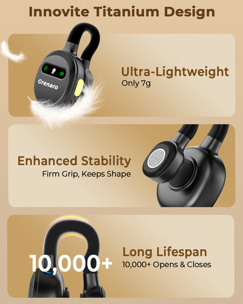 【New In】GRENARO Lavalier Wireless Mic for YouTube with 3-Level Noise Reduction,Mic for YouTube Wireless with 52H Charging Case for Android/iOS, Hidden Design Suitable for Facebook, Live Streaming, Vlogging