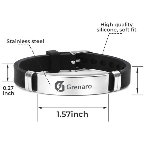 【Free Gift with Online Payment】Grenaro Stylish Wristband.Free Gift with Pre-Payment & Coupon! (COD: Pay Full Price)