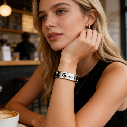 【Free Gift with Online Payment】Grenaro Stylish Wristband.Free Gift with Pre-Payment & Coupon! (COD: Pay Full Price)