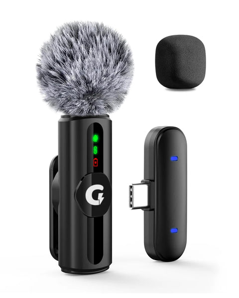 【Best Price Ever】Grenaro S12 Wireless Mic  for YouTuber | Free Delivery| 30-Day Price Guarantee  | 1 Year Warranty