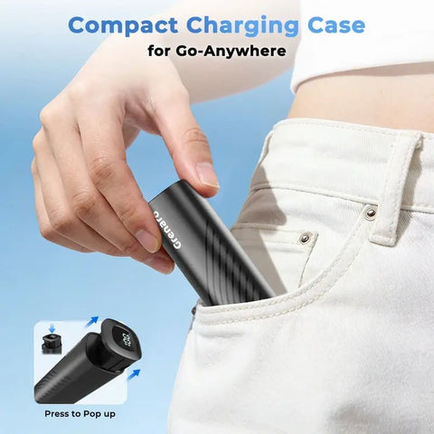 [2026 New In]Mini J11 StyleA & StyleB Wireless Mic For YouTuber With 40H Charging Case, 3 - Level Noise Reduction(Pro)/One - Tap Noise Reduction(Basic), Reverberation Function, Dual Microphones, Digital Display Function - Grenaro