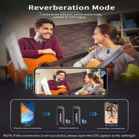 【Best Price Ever】Grenaro J13 Wireless Mic  for YouTuber | Free Delivery| 30-Day Price Guarantee  | 1 Year Warranty