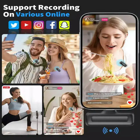 【Best Price Ever】Grenaro J13 Wireless Mic  for YouTuber | Free Delivery| 30-Day Price Guarantee  | 1 Year Warranty