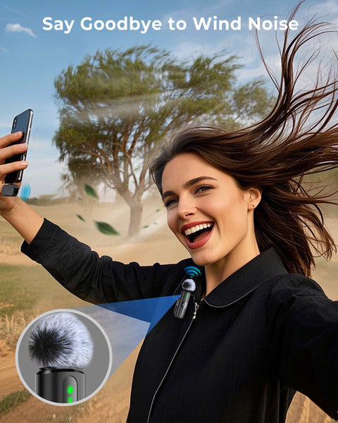 【New In】S12 GRENARO Wireless Mic for YouTube Wireless, 3-Level Noise Reduction Mode, Reverberation Function, One-button Mute, Single Microphone