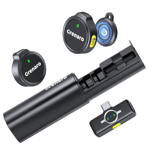 [2026 Hot Sale]Grenaro Mini   StyleB Wireless Mic  for YouTuber | Free Delivery| 30-Day Price Guarantee  | 1 Year Warranty