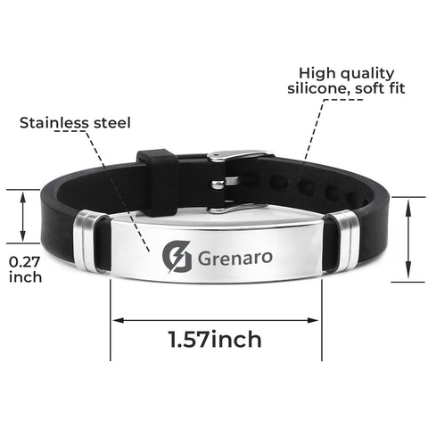 【Free Gift with Online Payment】Grenaro Stylish Wristband.Free Gift with Pre - Payment & Coupon! (COD: Pay Full Price) - Grenaro