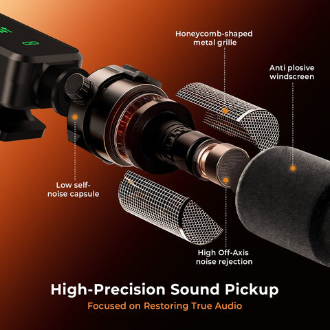【New In】S10 GRENARO Wireless Mic for YouTube Wireless, 3-Level Noise Reduction Mode, One-button Mute, - Grenaro